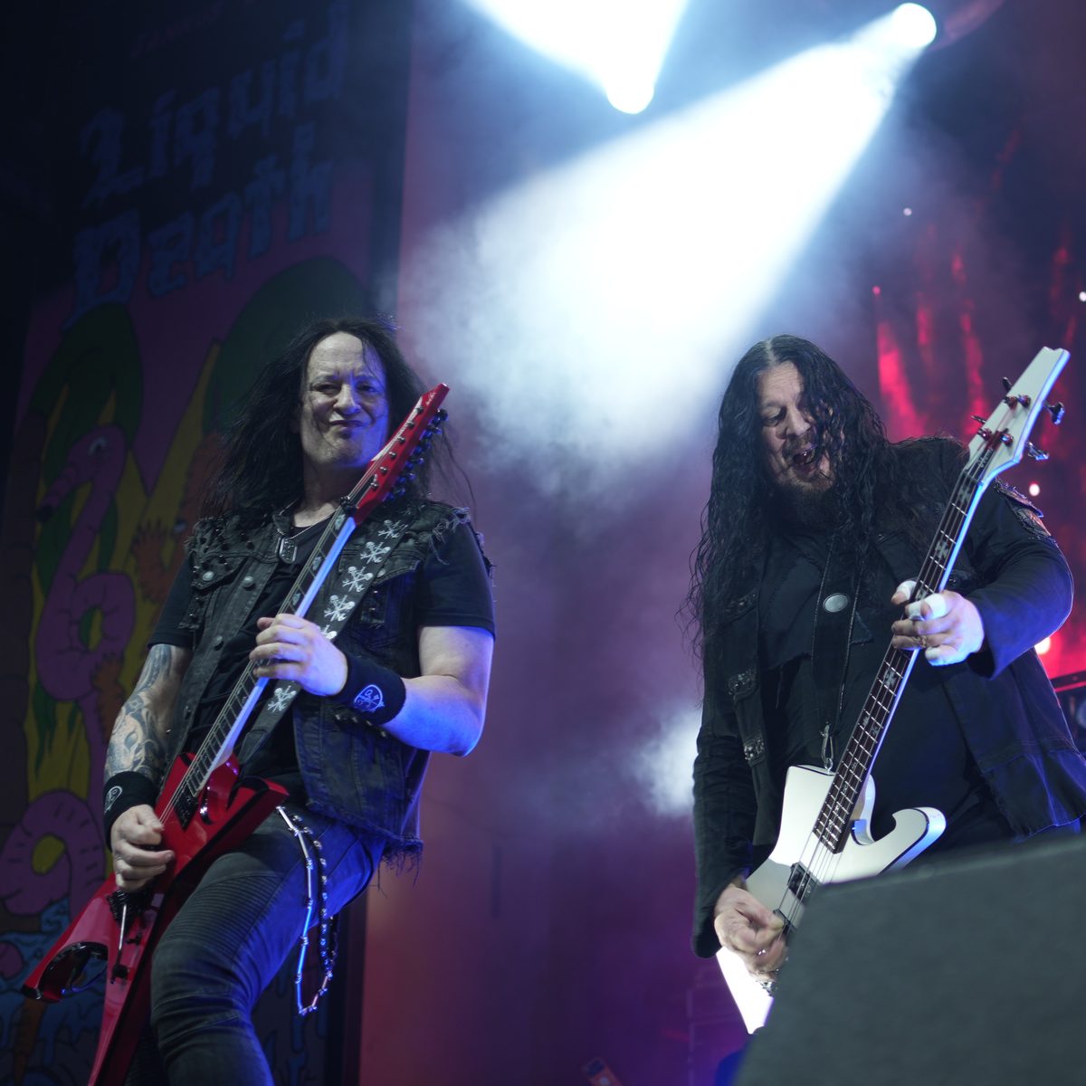 Arch Enemy on stage at Jannus Live, St. Petersburg